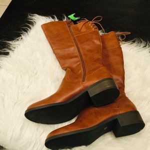 Tall brown boots